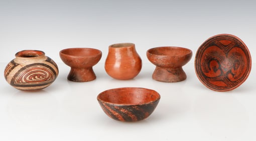 Group of 6 Pre-Columbian And Later Pottery Bowls