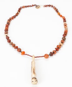 Antique Inuit Shaman's Amulet Necklace