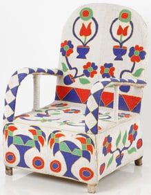 African Yoruba Beaded Chair, Nigeria