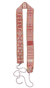 Huaka Ceremonial Belt, Leque Region, Department of Cochabamba, Early/Mid 20th C., 5'6'' x 0'3''