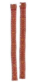 Quechua Ceremonial Chumpi Belt Pair, Mamara, Dept. of Apurimac, Late 19th C.