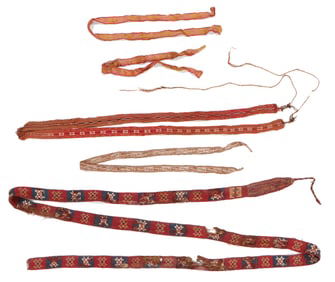 Group of Chancay and Inca Belts and Trim, Central Coast, 1200-1550 ce.