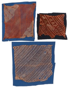3 Rare Tie Dye Gauze Mantles, Central Coast, Wari Culture, C. 800-1000 ce.