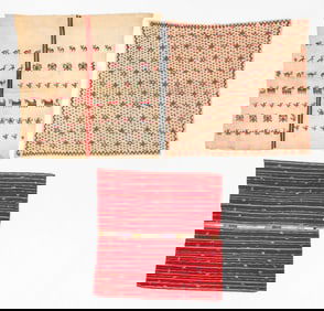 3 Antique Guatemalan Embroideries