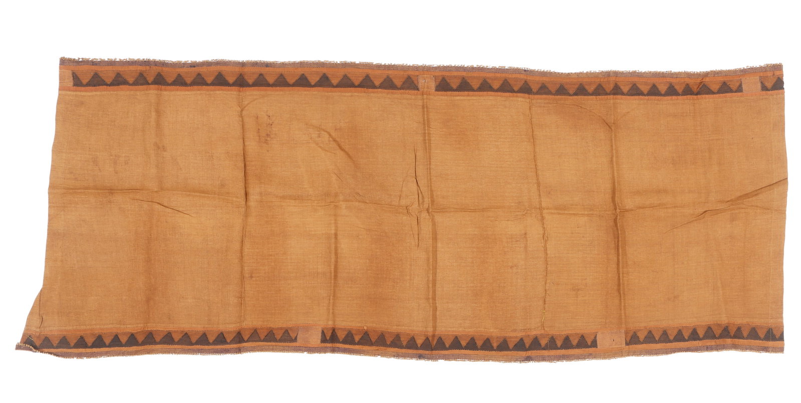 Kuba Cloth, Africa, Early/Mid 20th C., 6'2'' x 2'6'': Kuba Cloth, Africa, Early/Mid 20th C. Raffia. Size: 6'2'' x 2'6'' (188 x 76 cm).