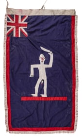 African Tribal Asafo/Fante Folk Flag, Ghana