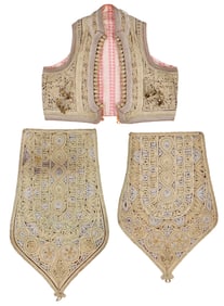 Metal Thread Embroidered Vest and Panels, Balkans, Late 19th c.