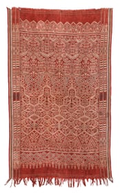 Ritual Ikat Textile, Malaysia, Late 19th C., 4'0'' x 6'8'