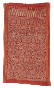 Ritual Ikat Textile, Malaysia, Early 20th C., 4'1'' x 7'3''