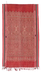 Ritual Ikat Textile, Malaysia, Late 19th C., 3'7'' x 6'3''