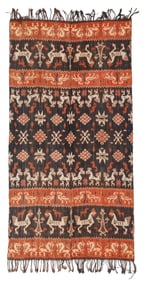 Sumba Hinggi Kombu Cloth, Indonesia, Mid 20th C., 4'7'' x 8'2''