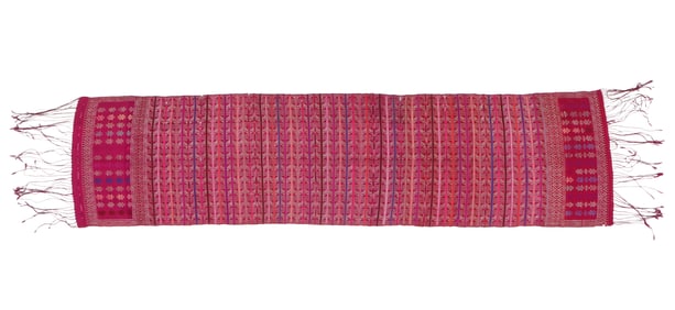 Antique Woman's Silk Breast or Waist Cloth, Bali, 1'4'' x 5'5''