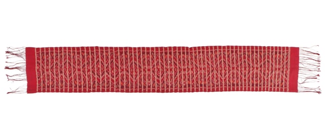 Antique Woman's Silk Breast or Waist Cloth, Bali, 1'2'' x 7'2''