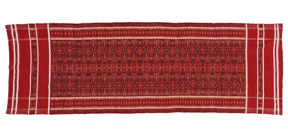 Antique Ceremonial Cloth, Kamben Cepuk Cendana Kawi, Bali, 2'5'' x 7'9''