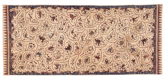 Sumatra Dermayon Batik, Indonesia, Early/Mid 20th C.,  3'5" x 7'7''