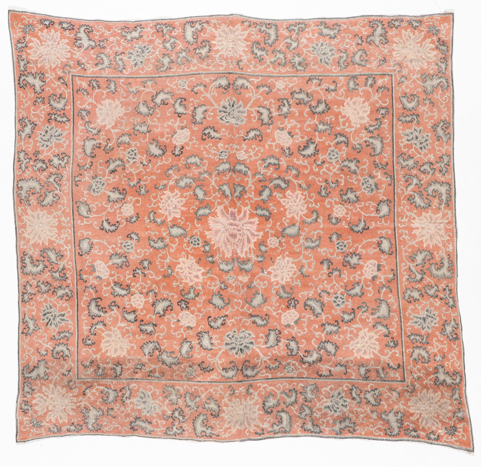 Fine Chinese Silk Embroidered Textile, 18th C. or earlier (1 of 5)