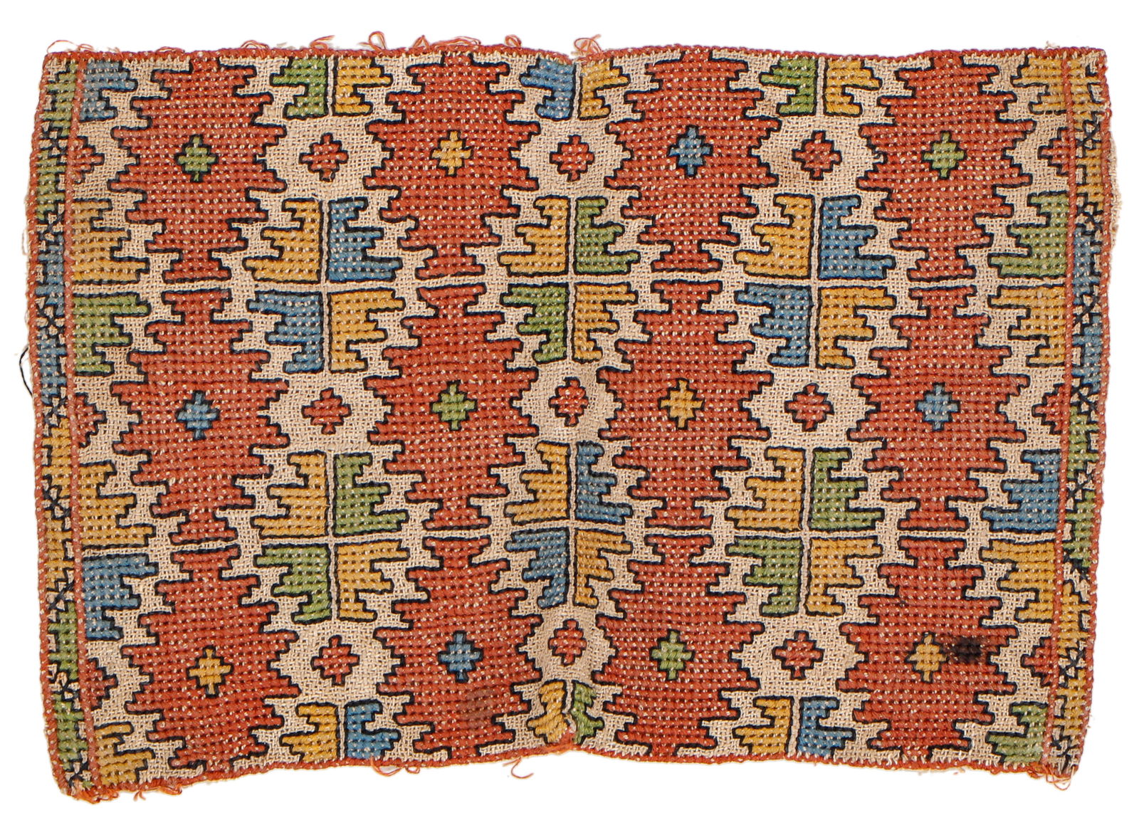 Antique Embroidered Textile Fragment, Turkey (1 of 2)