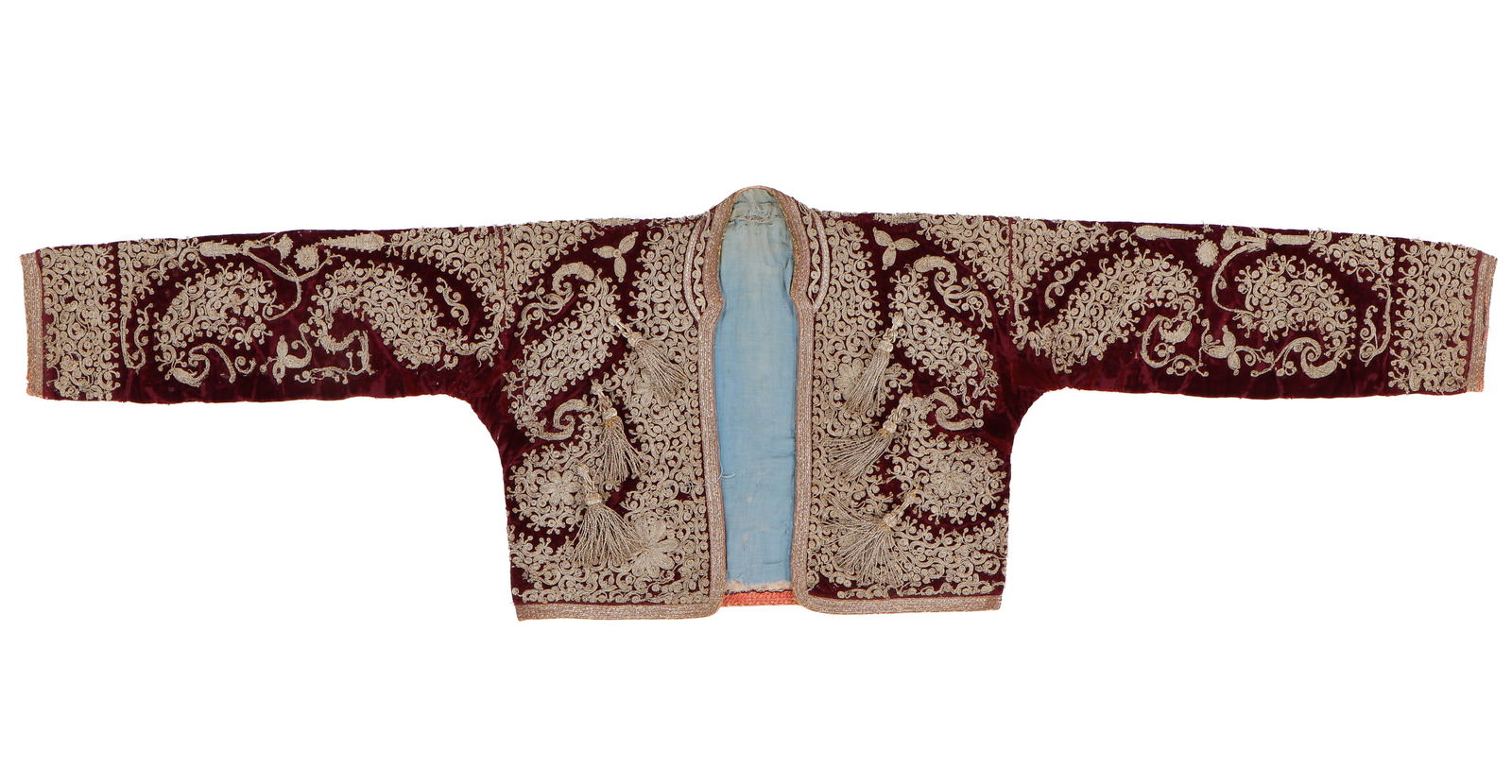 Ottoman Metal Thread Embroidered Velvet Waistcoat, 19th C. (1 of 4)