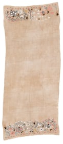 Ritual Embroidered Towel, Turkey, 19th C., 1'9'' x 4'2''
