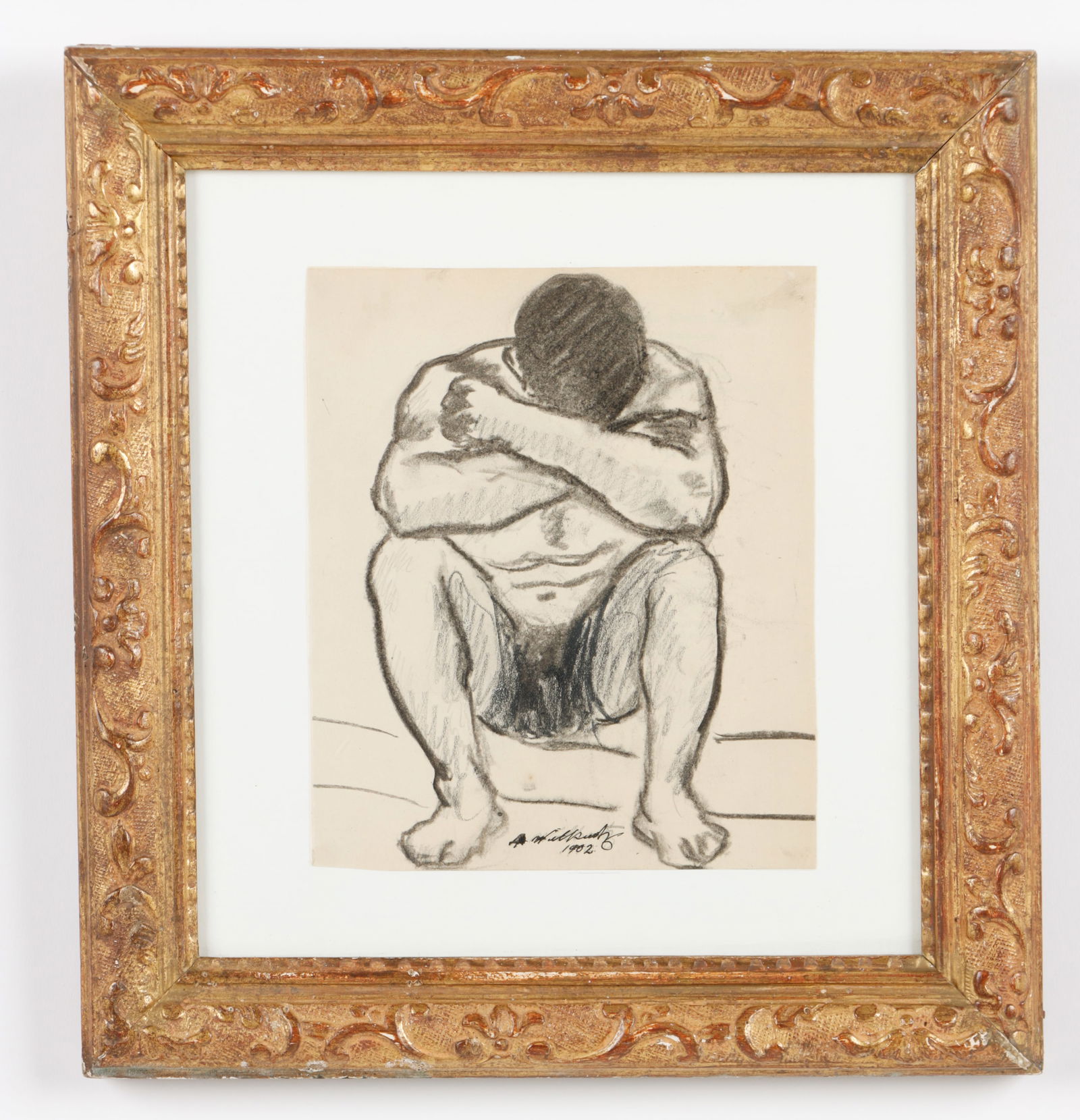 Abraham Walkowitz (1878-1965) "Seated Figure" (1 of 3)