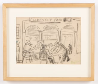 David Burliuk (1882-1967) "Golden City Park, Canarsie NY"