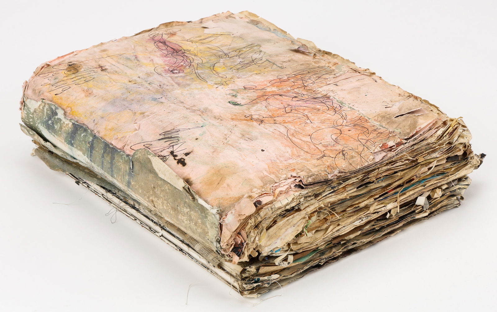 Purvis Young (1943-2010) Painted Sketch Book (1 of 10)