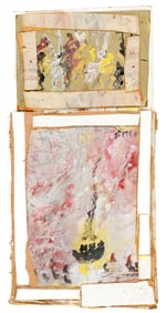 Purvis Young (American, 1943-2010) Sunset with Boat