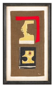 Eve Peri (1897-1966) Abstract Fabric Collage