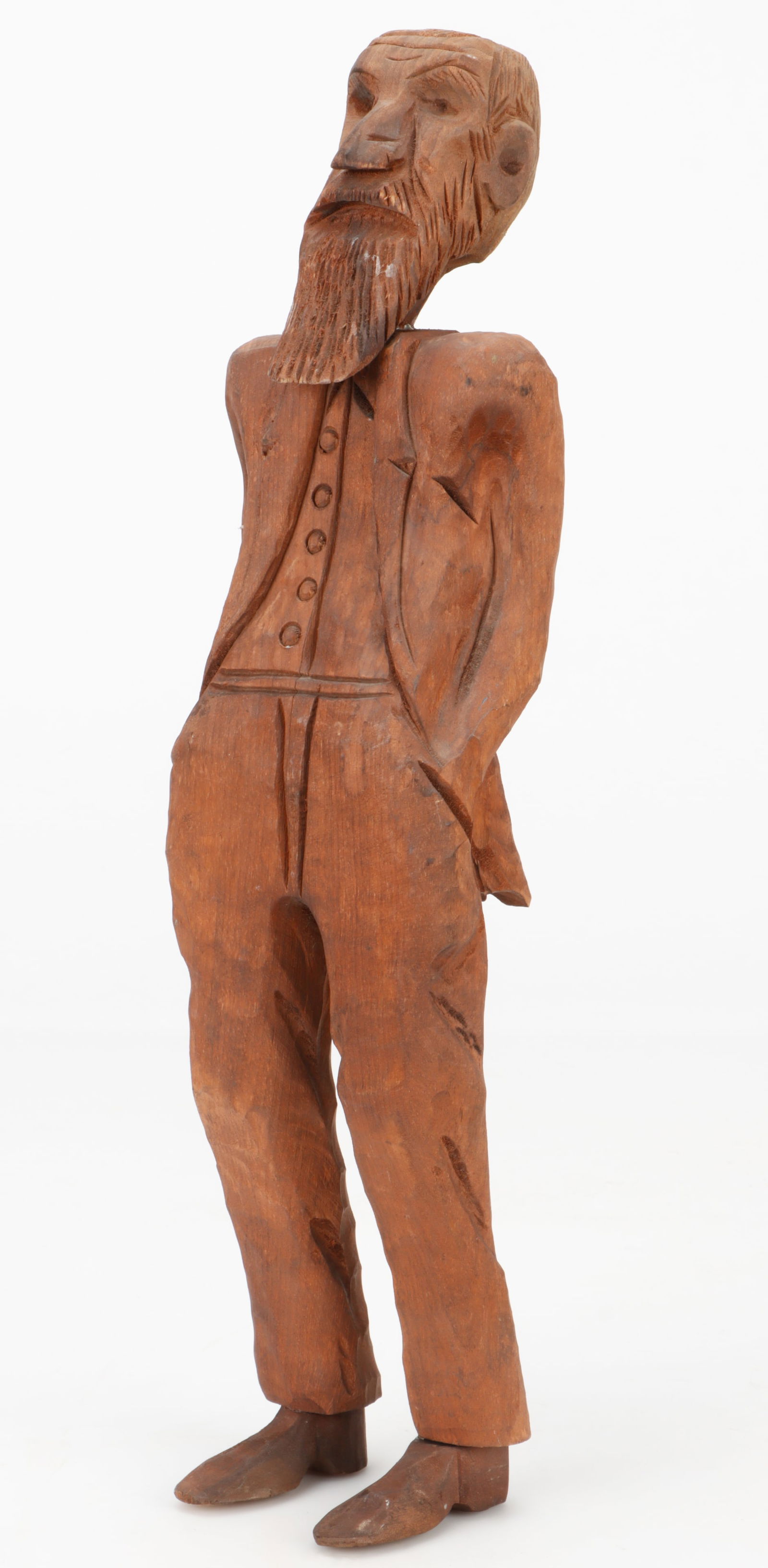 George Arrieta (20th c.) Carved Wood Gentleman (1 of 6)
