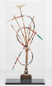 Mestre Didi (Brazilian, 1917-2013) "Igi Ejo Meta Ati Eye Kan", 1994