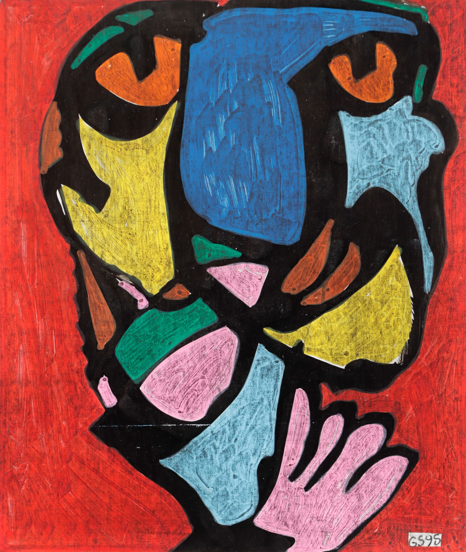 Gerard Sendrey (1928-2022) Untitled (Face), 1995 (1 of 4)