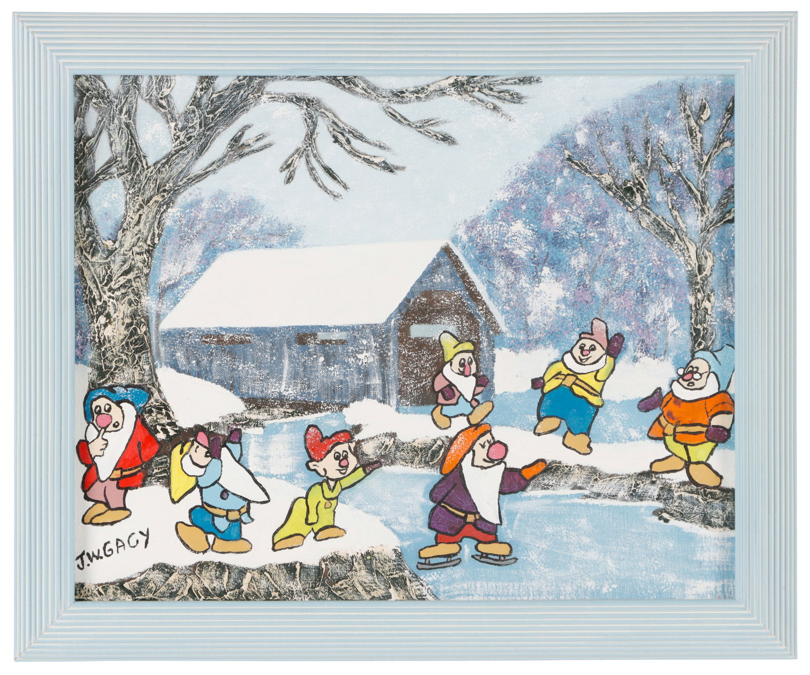 John W. Gacy (19421994) "hi Ho The Winter" W/ Signed Letter Auction