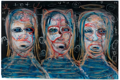 Kelly Moore (American, 20th c.) Mixed Media