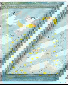 Barbara Strawser (1944-2024) "Angels and Sheep", 2003