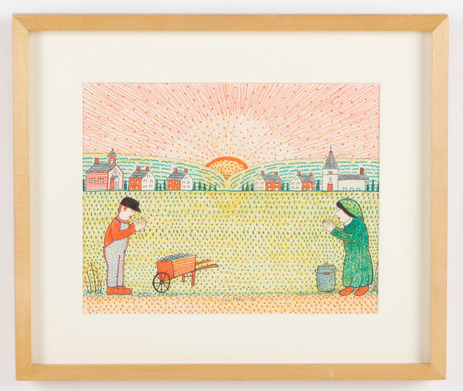 Jack Savitsky (1910-1991) Drawing, 1978 (1 of 3)