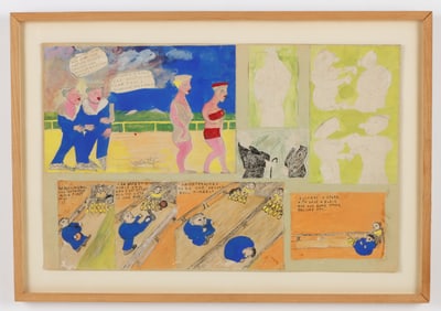 Justin McCarthy (1892-1977) Mixed Media