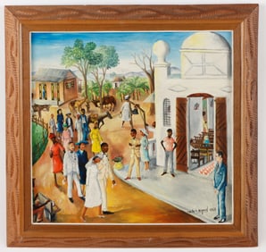 Wilson Bigaud (1931-2010) "Wedding Scene", 1967