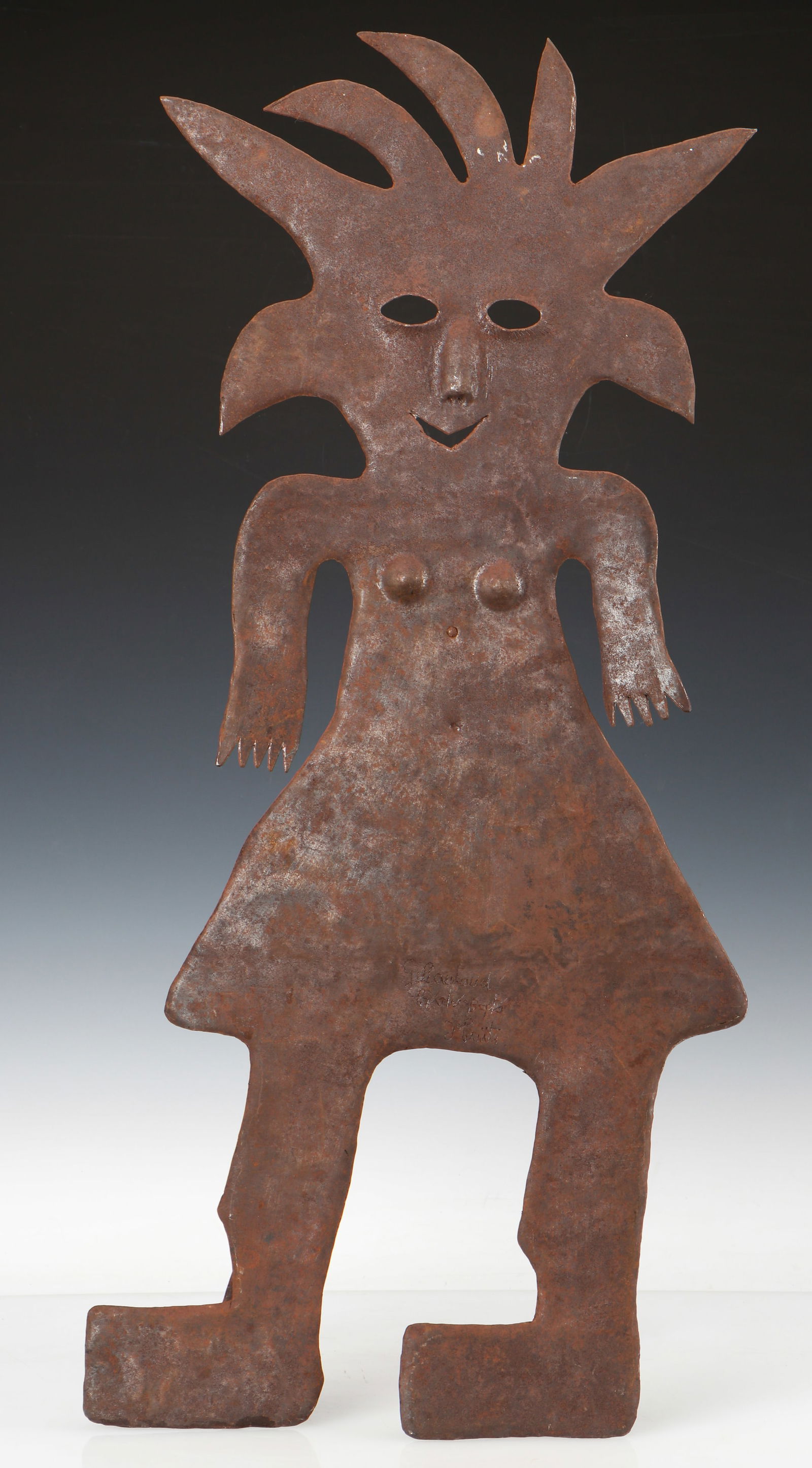 Georges Liautaud (1899-1992) Steel Metalwork Standing Figure Sculpture (1 of 3)