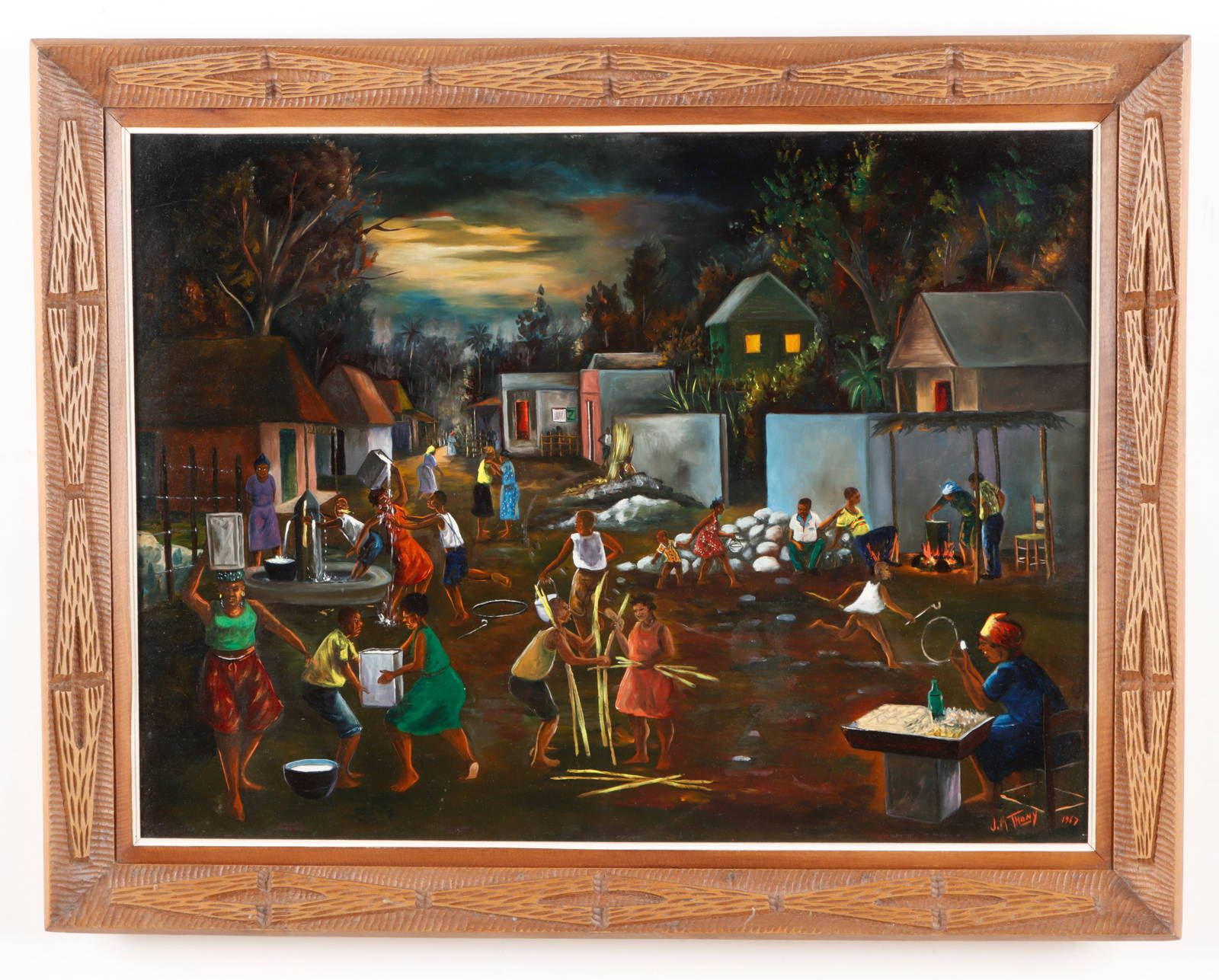 Joseph Thony Moise (b. 1933) "ceremony", 1967 Auction