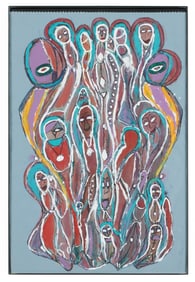 Max Romain (American, b. 1930) Untitled (Figures)