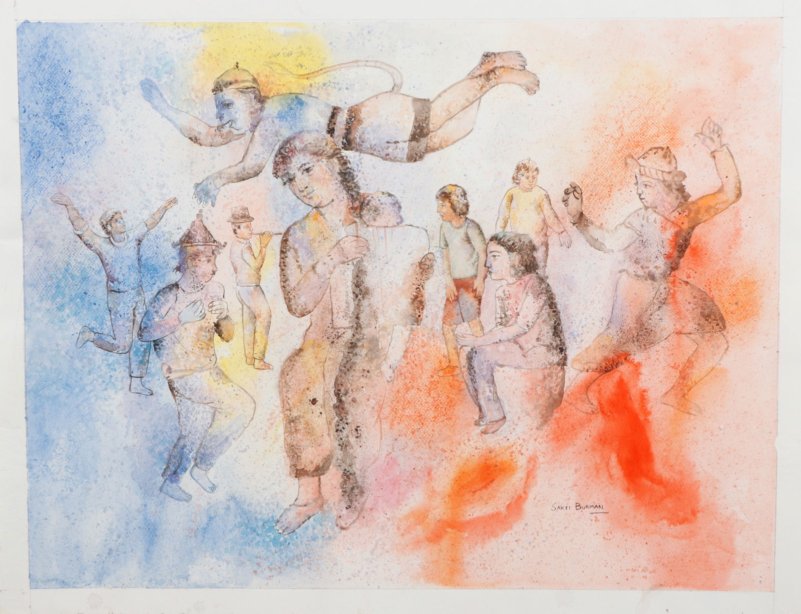 Sakti Burman (Indian, b. 1935) Painting (1 of 2)