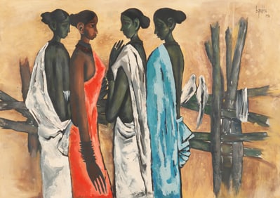 B. Prabha (Indian, 1933-2001) Painting, 1996