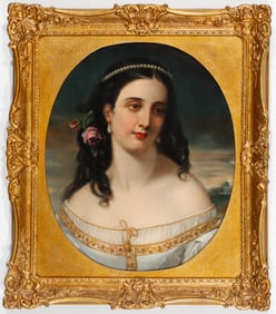 Attr. to John Rogers Herbert (1810-1890) Antique Portrait of a Lady