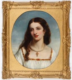 Attr. to John Rogers Herbert (1810-1890) Antique Portrait of a Lady