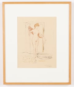 Jean-Francois Raffaelli (French, 1850-1924) Nude Bather