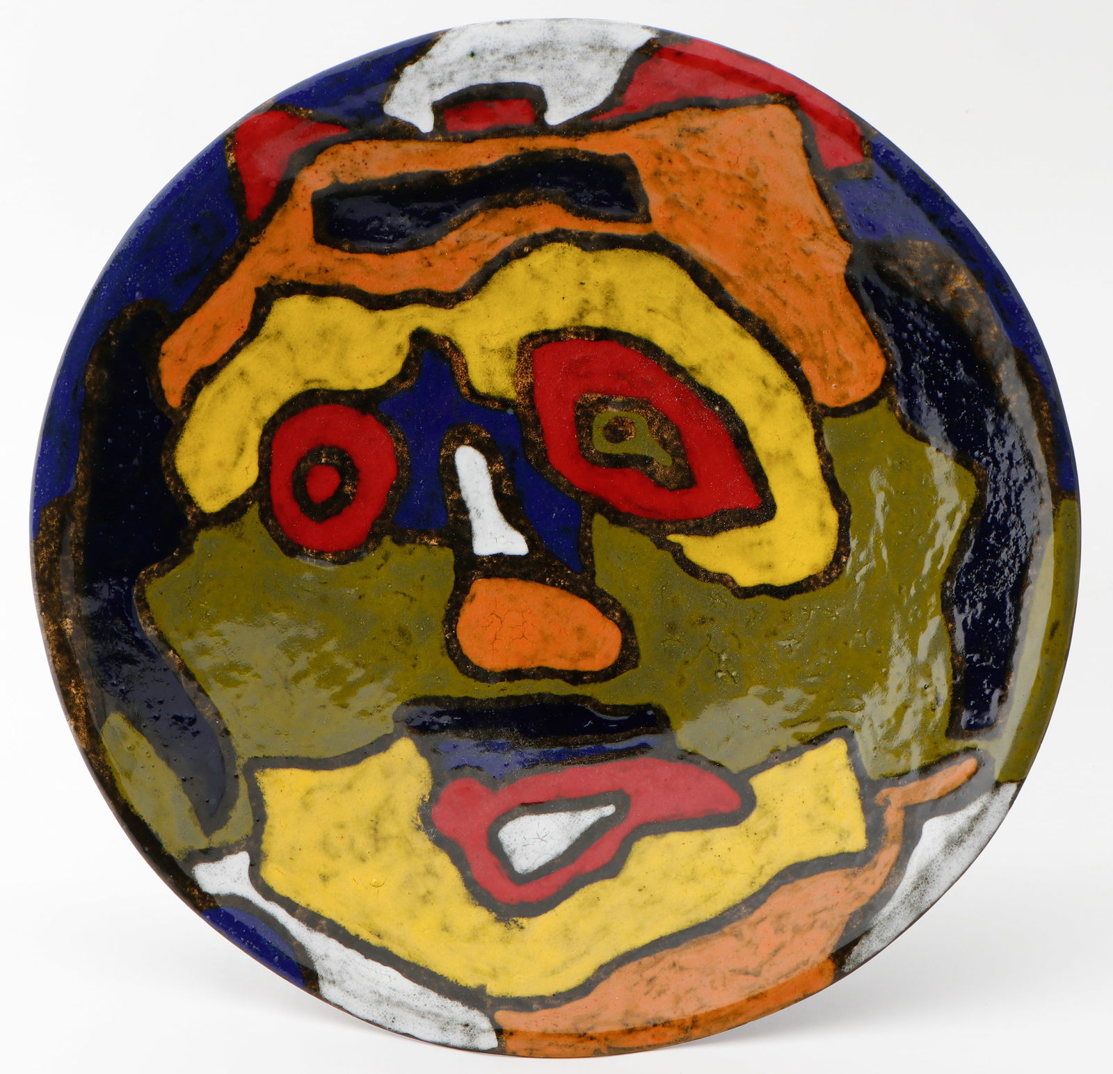 Karel Appel (Dutch, 1921-2006) Ceramic Charger (1 of 3)