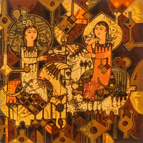 Sadegh Tabrizi (Iranian, 1938-2017) Painting, 2009