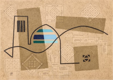 Parviz Kalantari (Iranian, 1931-2016) "Turquoise on Soil"