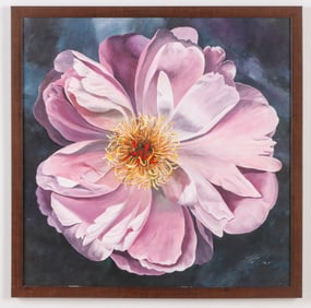 Sima Chakamian (Iranian, 20th/21st c.) "Pink Flower", 2006