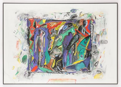 Ali Nassir (Iranian, b. 1951) Mixed Media, 1994